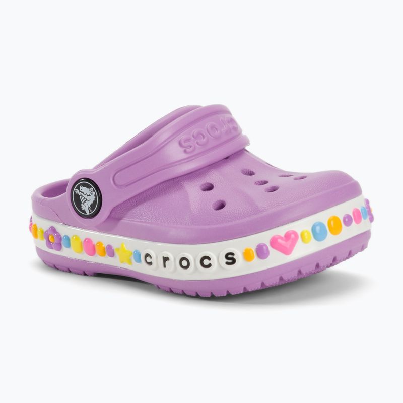 Detské šľapky Crocs Bayaband Charm Band Clog Toddler orchid 2