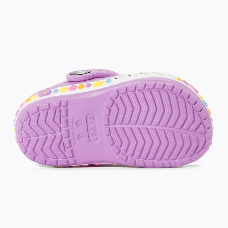 Detské šľapky Crocs Bayaband Charm Band Clog Toddler orchid 5