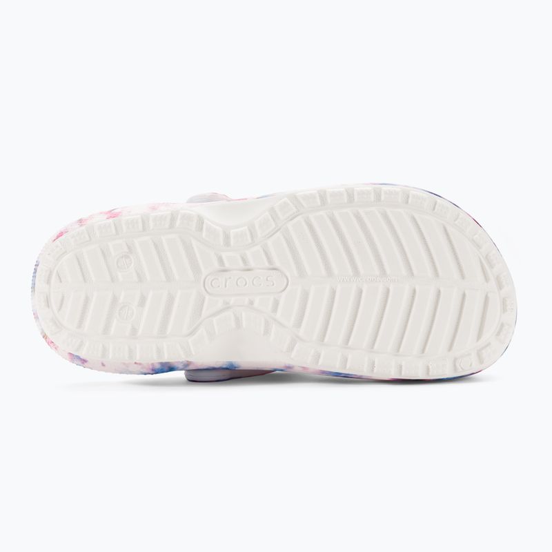 Dámske žabky Crocs Classic Lined Tie Dye Clog bordeaux/multi 6