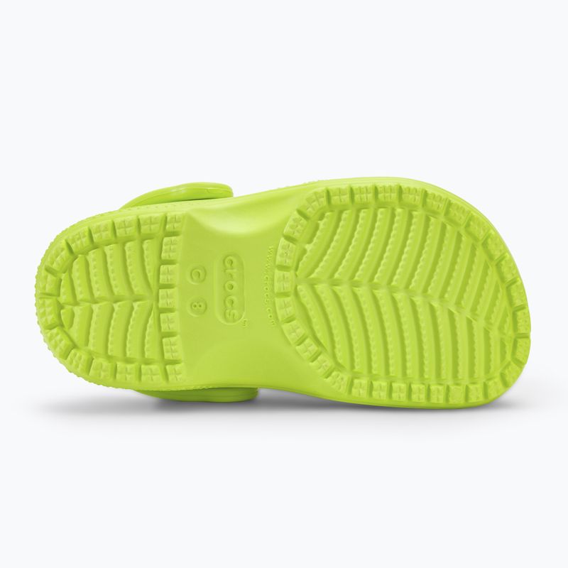 Šľapky detské ,sandále, Crocs Classic Clog T limeade 5