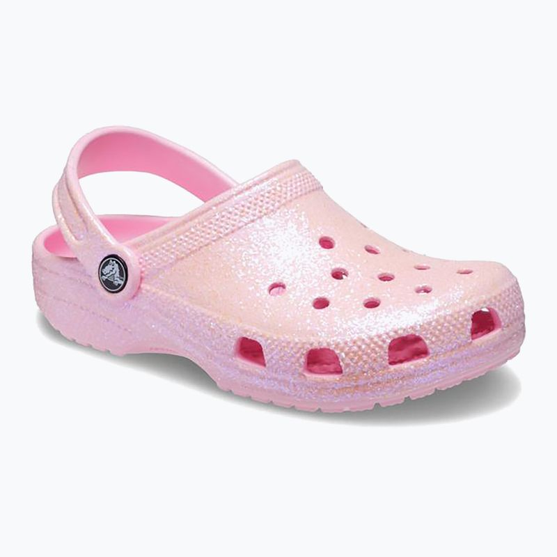 Šľapky detské ,sandále, Crocs Classic Glitter Clog flamingo 9