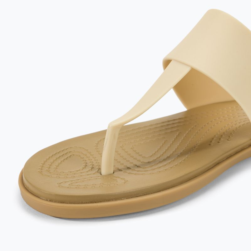 Dámske žabky Crocs Tulum Flip vanilla 7