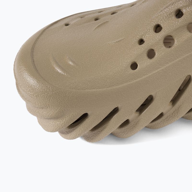 Detské šľapky Crocs Echo Clog Kids khaki 8