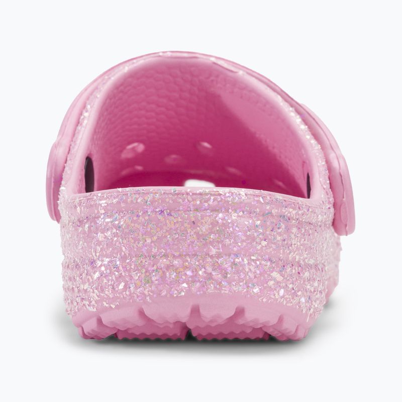 Šľapky detské ,sandále, Crocs Classic Glitter Clog T flamingo 7