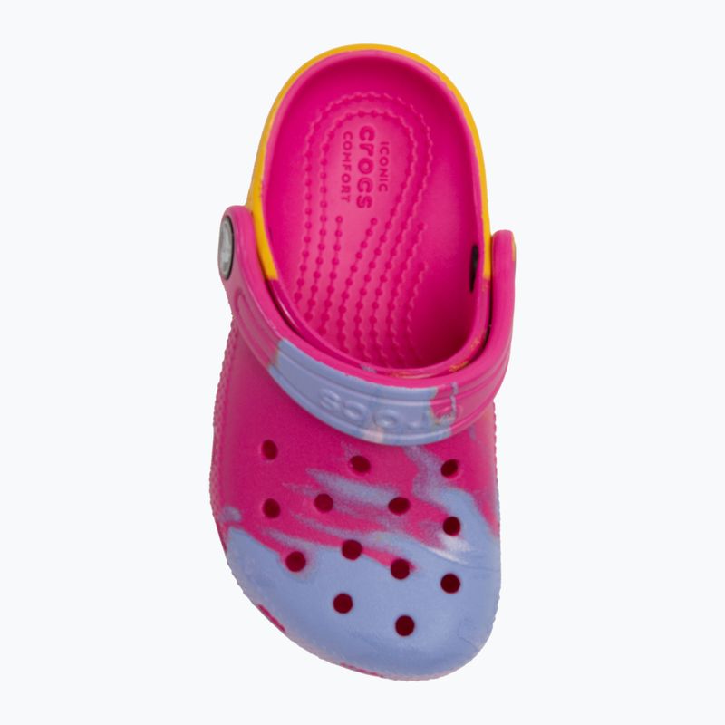 Detské šľapky Crocs Classic Ombre Clog Toddler juice/multi 6