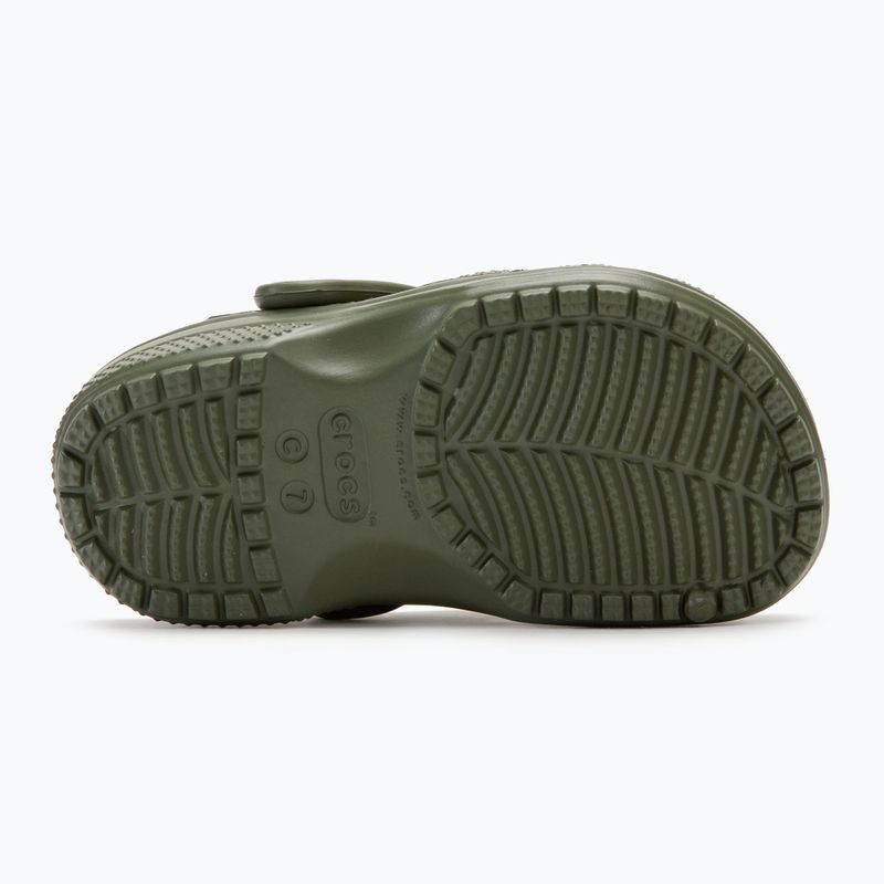 Detské šľapky Crocs Classic Clog Toddler army green 5