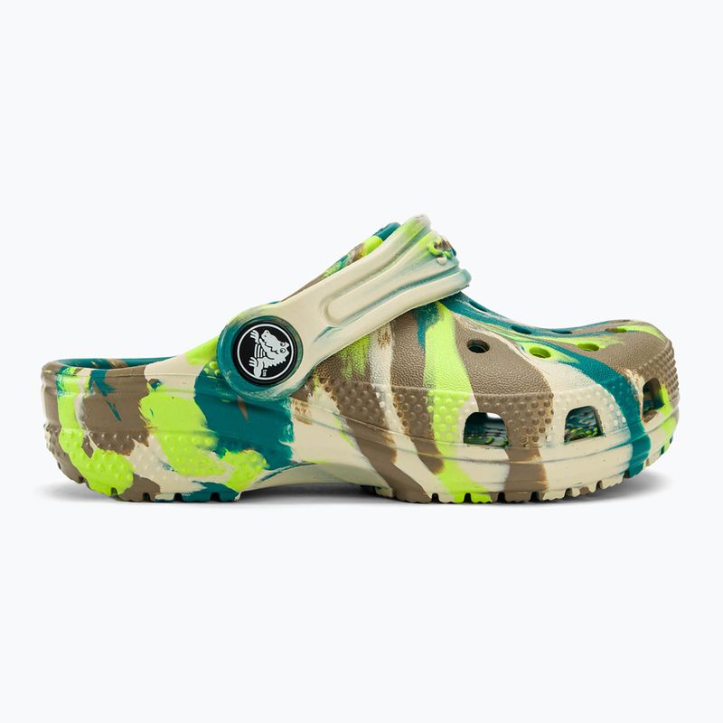 Šľapky detské ,sandále, Crocs Classic Marbled Clog T limeade/multi 3