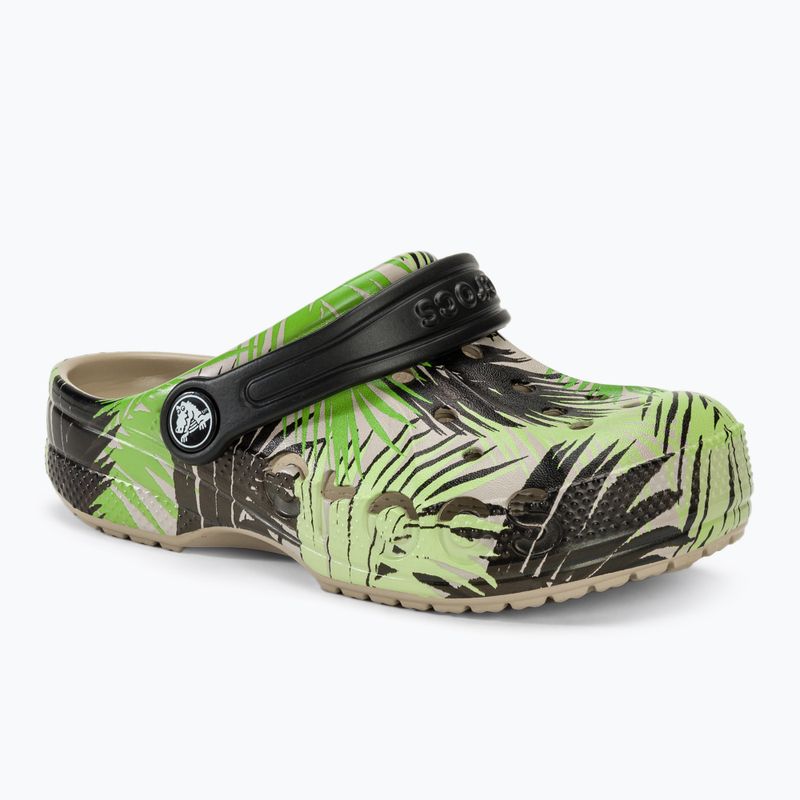 Crocs Baya Seasonal Printed Clog junior žabky cobblestone/tropical 2