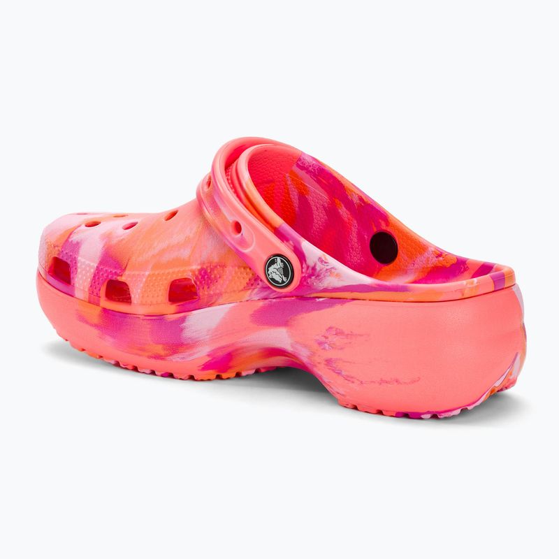 Šľapky dámske ,sandále, Crocs Classic Platform Marbled guava/multi 4