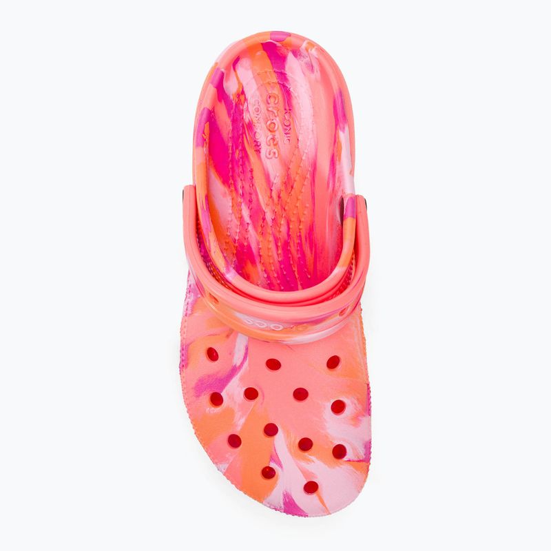 Šľapky dámske ,sandále, Crocs Classic Platform Marbled guava/multi 6