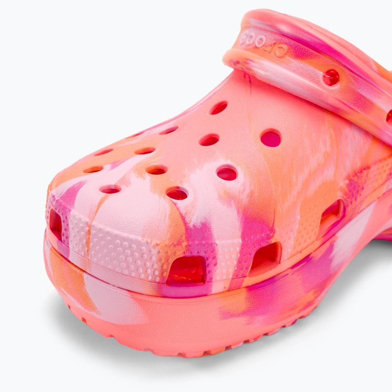 Šľapky dámske ,sandále, Crocs Classic Platform Marbled guava/multi 8