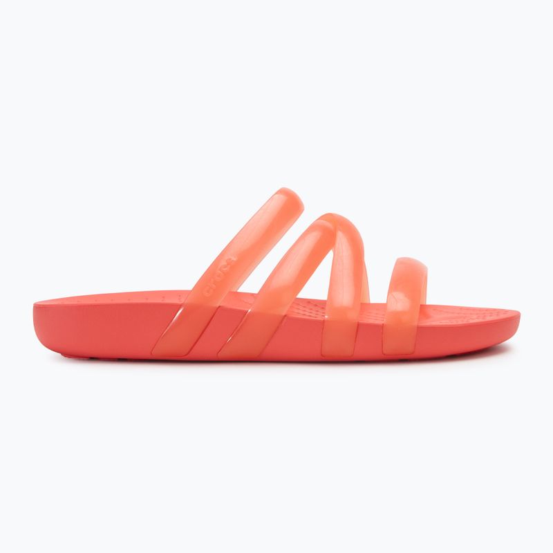 Dámske šľapky Crocs Splash Glossy Strappy neon watermelon 2