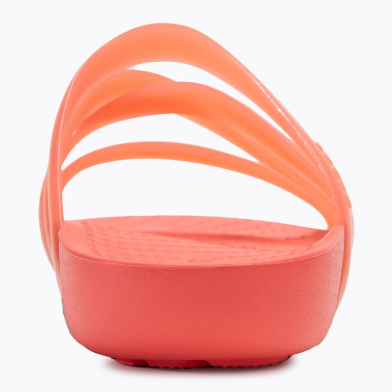 Dámske šľapky Crocs Splash Glossy Strappy neon watermelon 6
