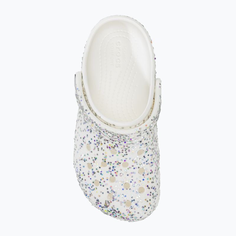 Šľapky detské ,sandále, Crocs Classic Starry Glitter white 6