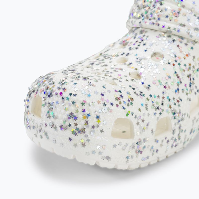 Šľapky detské ,sandále, Crocs Classic Starry Glitter white 8
