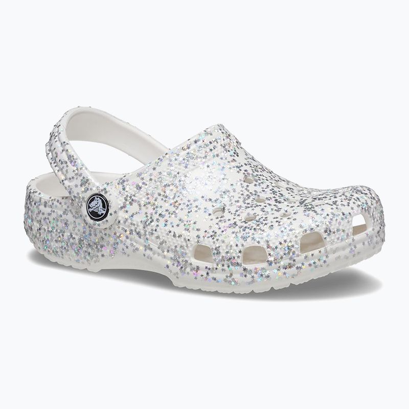 Šľapky detské ,sandále, Crocs Classic Starry Glitter white 9