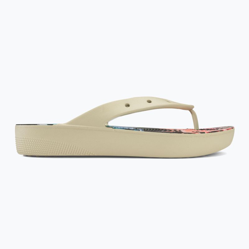 Dámske žabky Crocs Classic Platform Retro Resort bone/multi 2