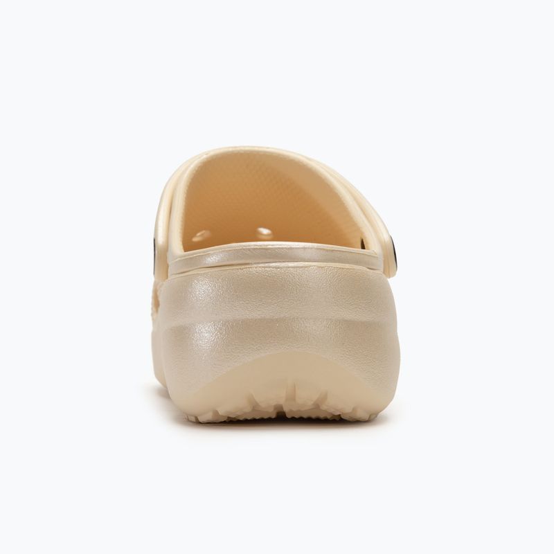 Dámske Šľapky Crocs Classic Shimmer Platform Clog vanilla 7