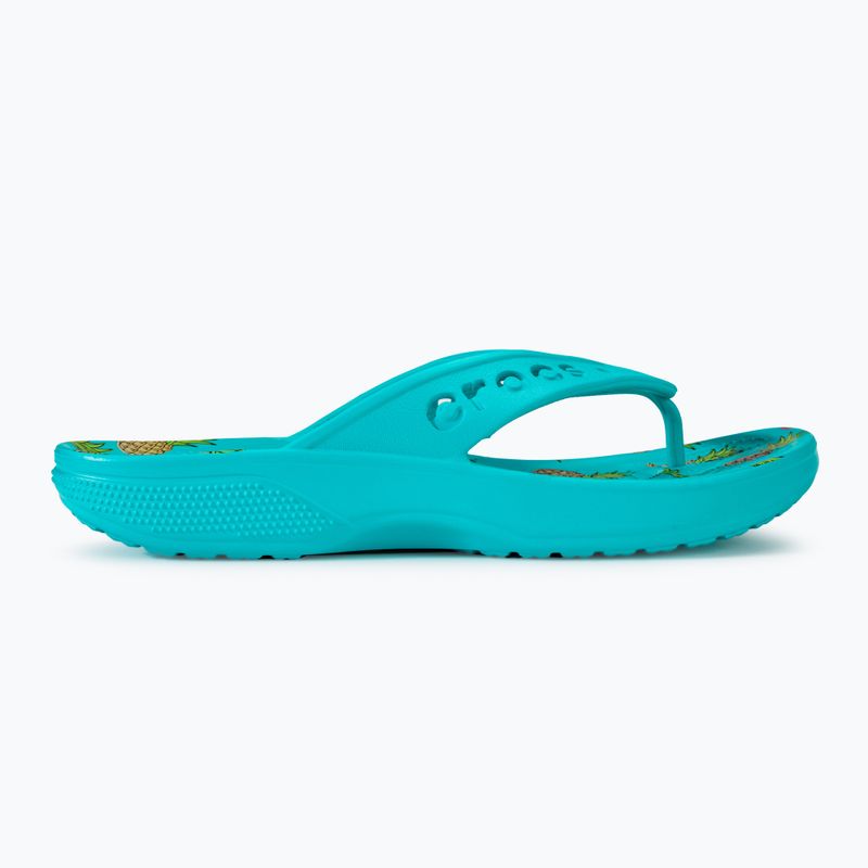 Dámske žabky Crocs Baya II Graphic Flip digital aqua/multi 2