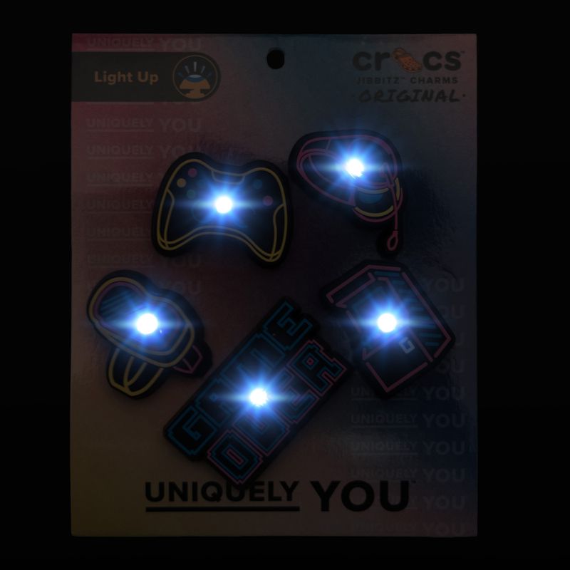 Placky Crocs Lights Up Neon Gamer lights up neon gamer 5 pack 2