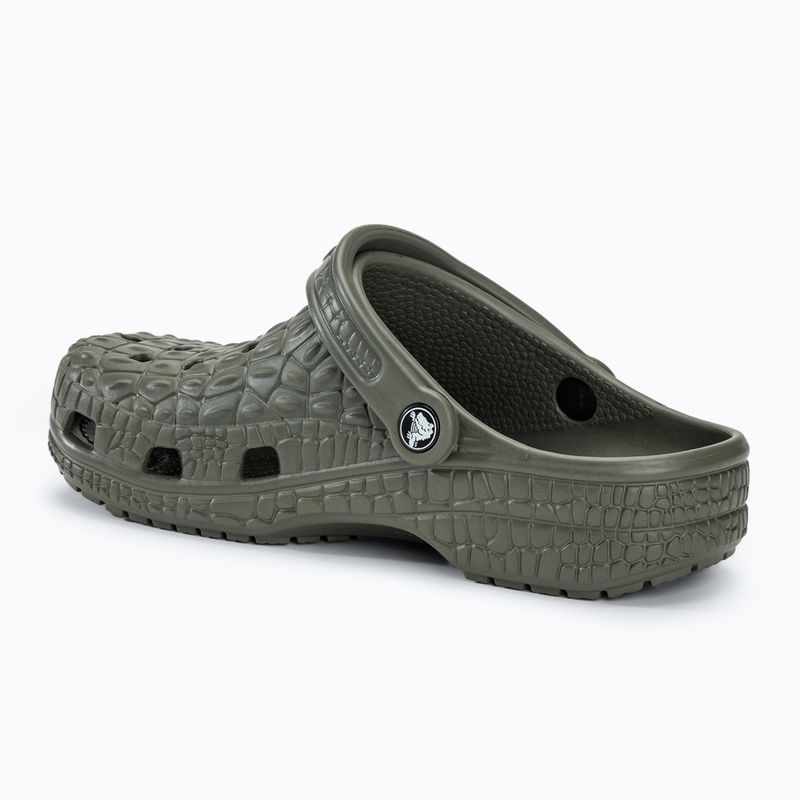 Šľapky Crocs Classic Crocskin dusty olive 4