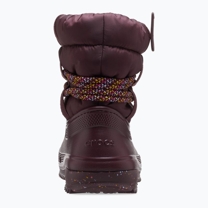 Dámske snehové topánky Crocs Classic Neo Puff Luxe dark cherry 10