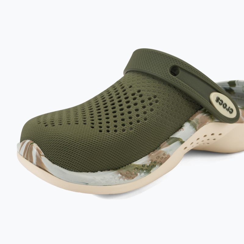 Crocs LiteRide 360 Marbled Clog army green/multi žabky 8