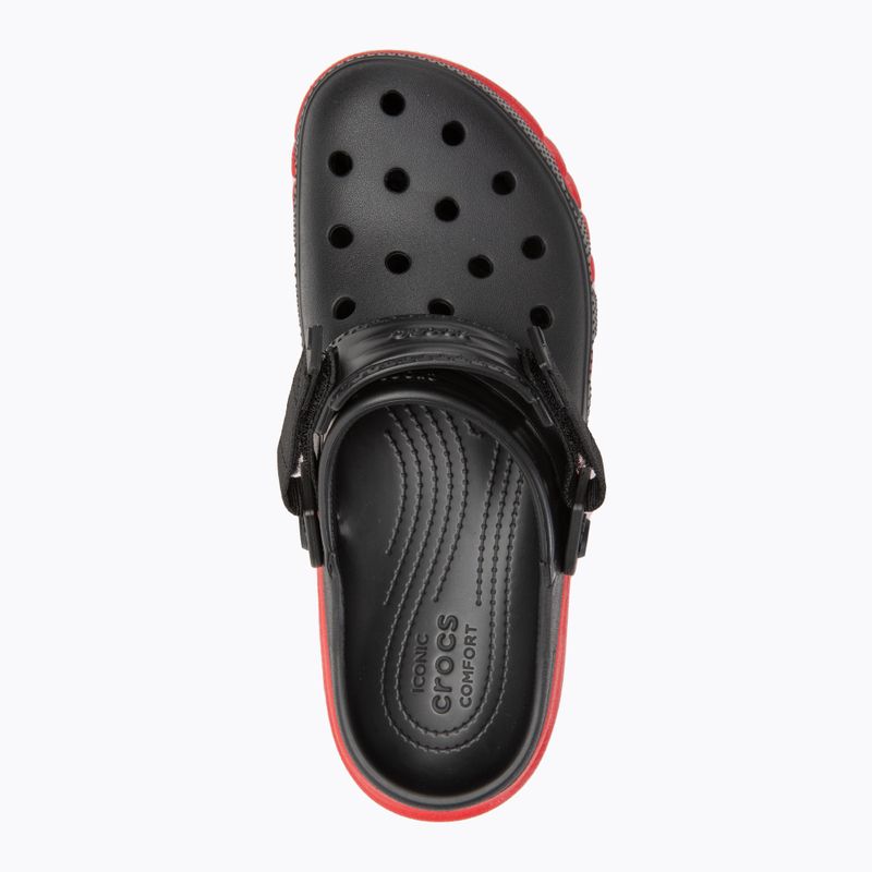 Šľapky Crocs Duet Max II Clog black/varsity red 6