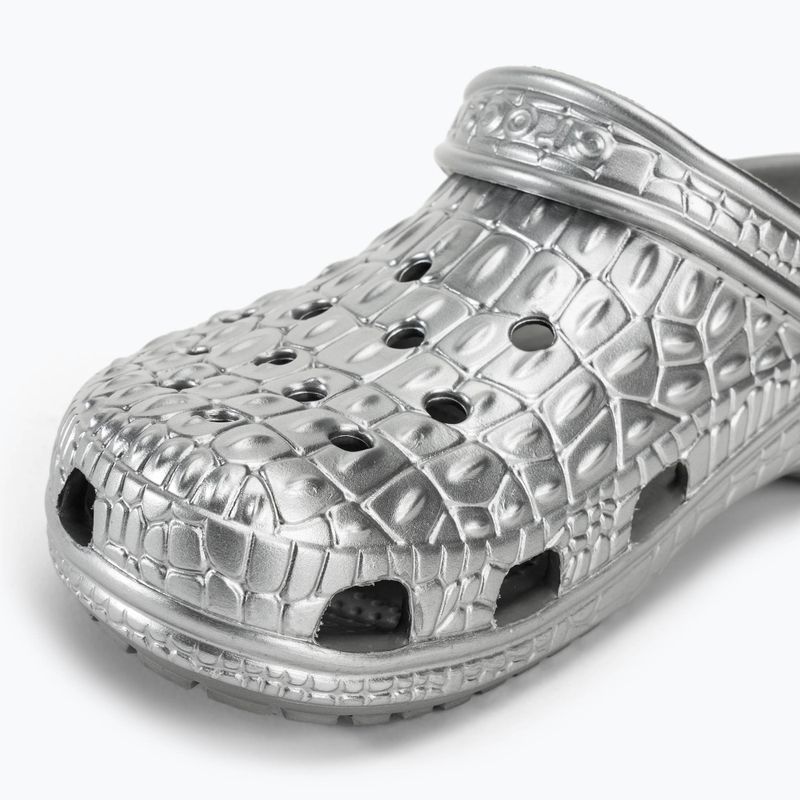 Šľapky ,sandále, Crocs Classic Metallic ,sandále, Crocskin silver 8
