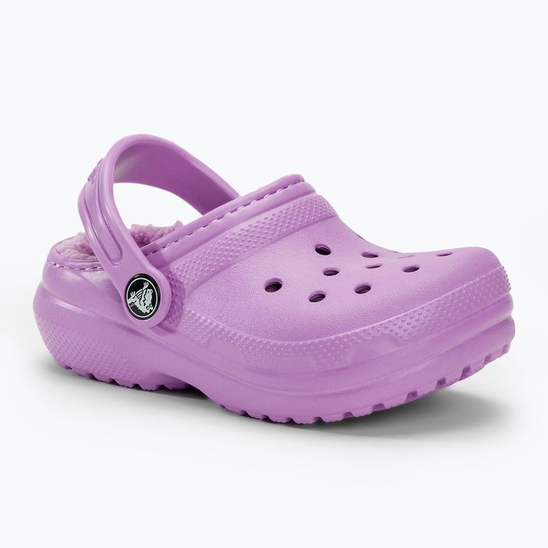 Detské Šľapky Crocs Classic Lined orchid 2