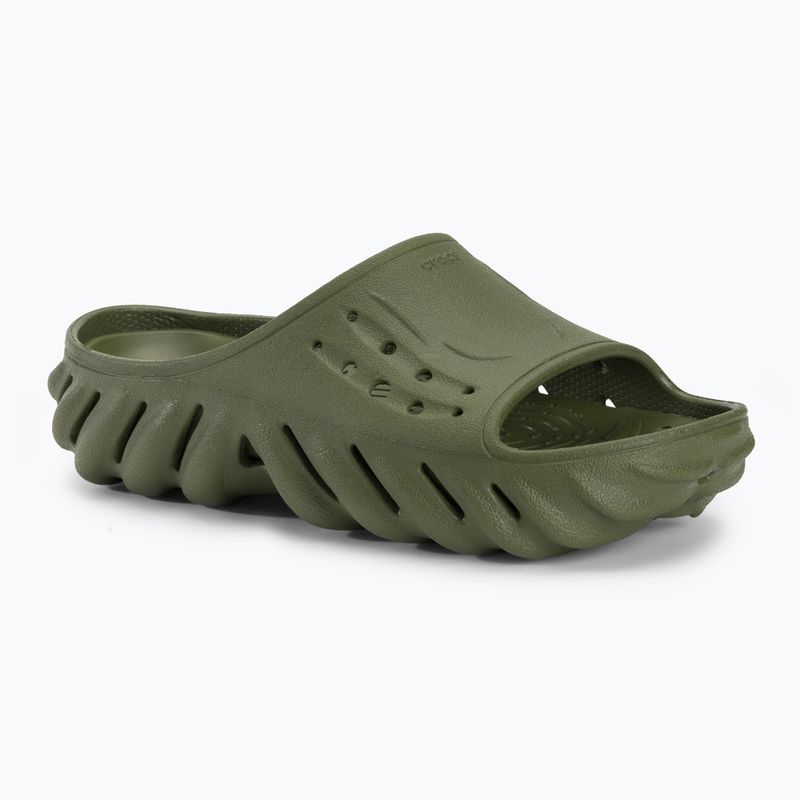 Šľapky Crocs Echo Slide army green