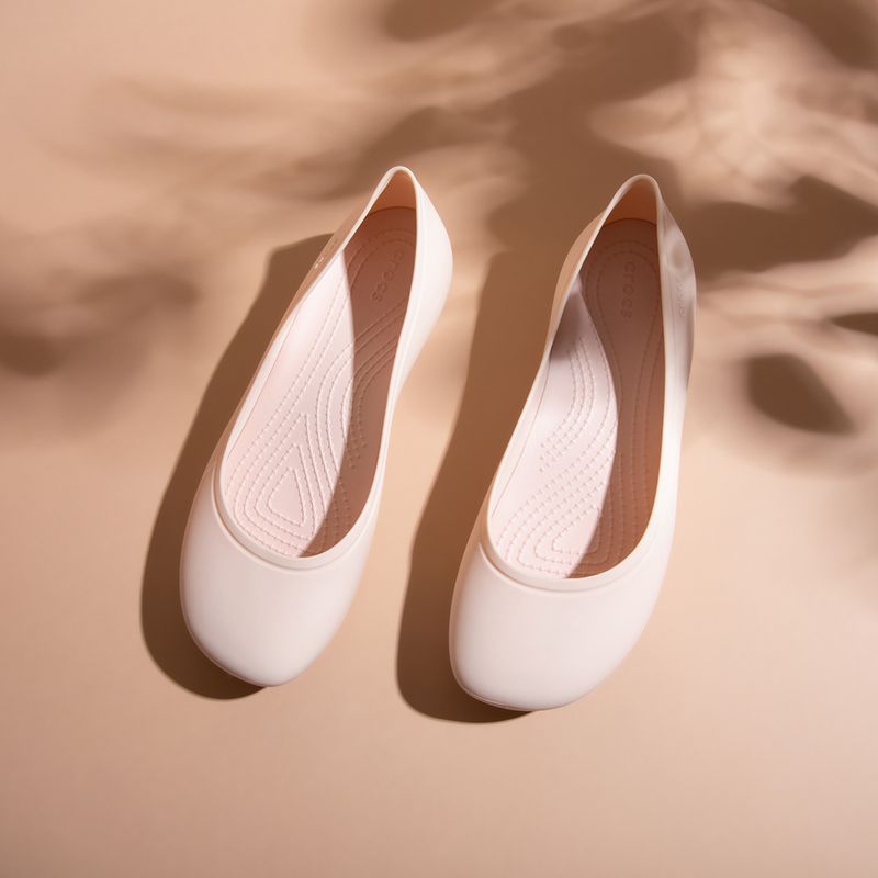 Dámske baleríny Crocs Brooklyn Flat quartz 2