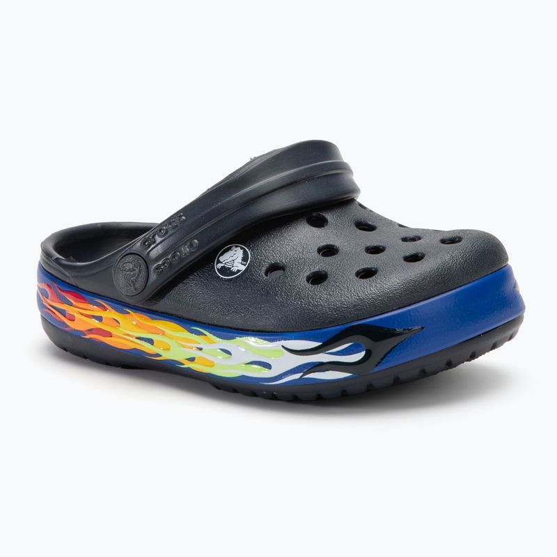 Detské šľapky Crocs Crocband Lights Clog Toddler deep navy