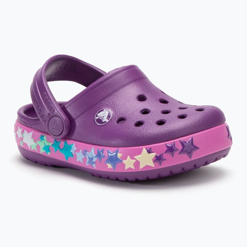 Detské šľapky Crocs Crocband Lights Clog Toddler amethyst 2