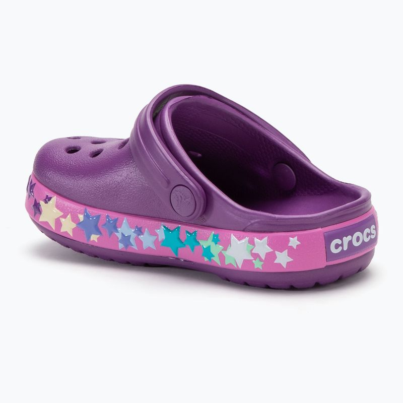 Detské šľapky Crocs Crocband Lights Clog Toddler amethyst 4