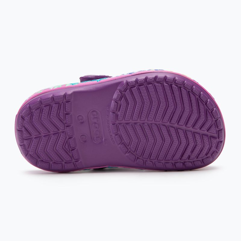 Detské šľapky Crocs Crocband Lights Clog Toddler amethyst 5