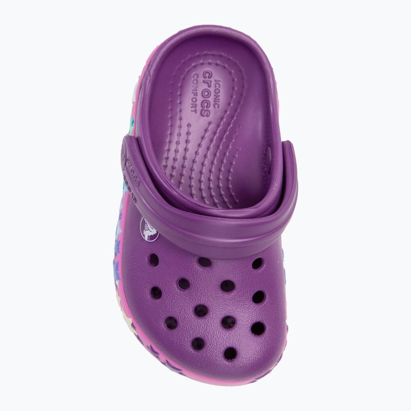 Detské šľapky Crocs Crocband Lights Clog Toddler amethyst 6