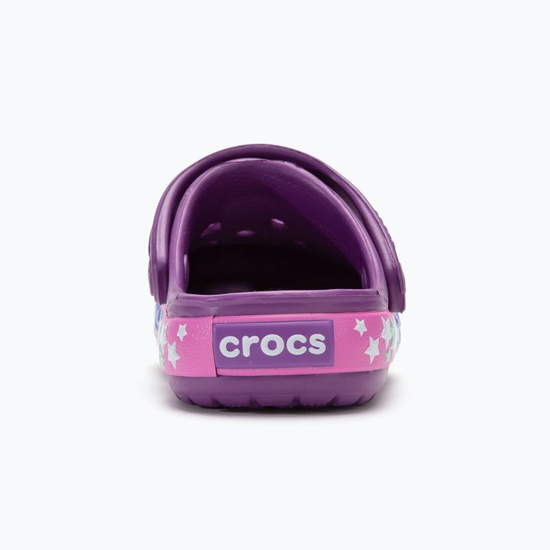 Detské šľapky Crocs Crocband Lights Clog Toddler amethyst 7