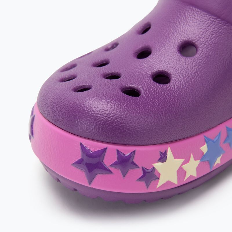 Detské šľapky Crocs Crocband Lights Clog Toddler amethyst 8