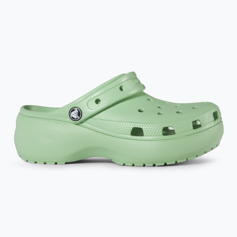 Dámske šľapky Crocs Classic Platform Clog fair green 3
