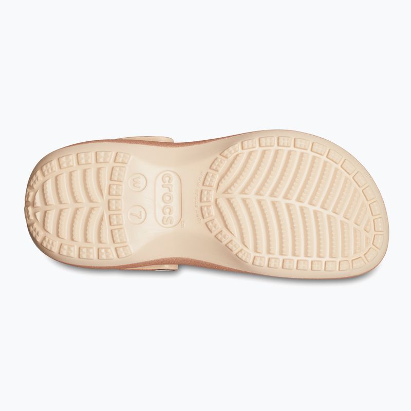 Dámske šľapky Crocs Classic Platform Glitter shitake 13