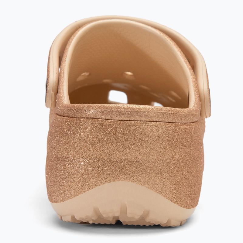 Dámske šľapky Crocs Classic Platform Glitter shitake 7