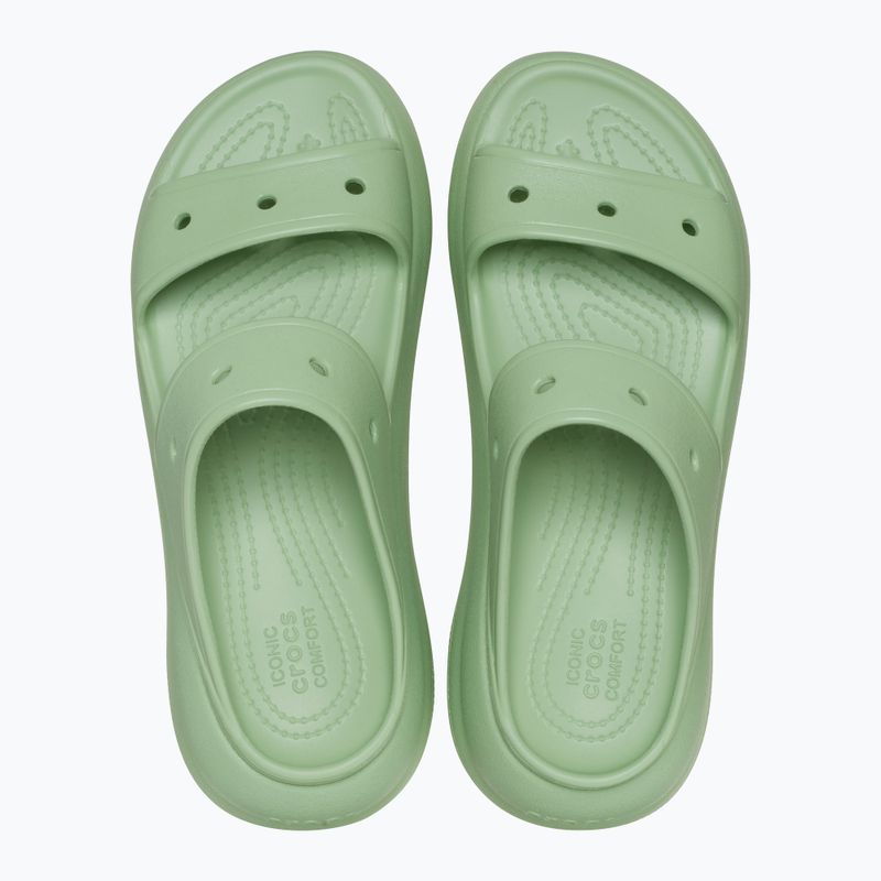 Dámske šľapky Crocs Classic Crush Sandal fair green 11