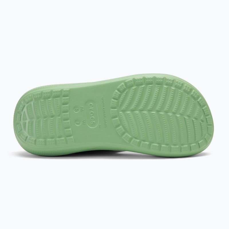 Dámske šľapky Crocs Classic Crush Sandal fair green 4