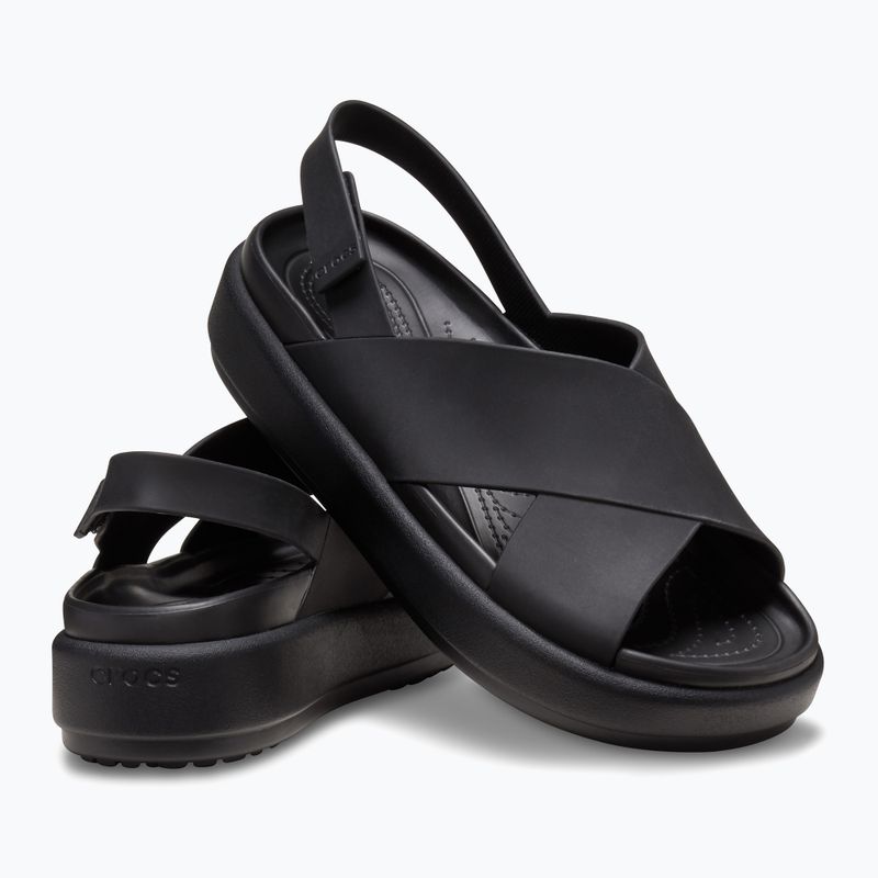 Dámske sandále Crocs Brooklyn Luxe Cross Strap black 12