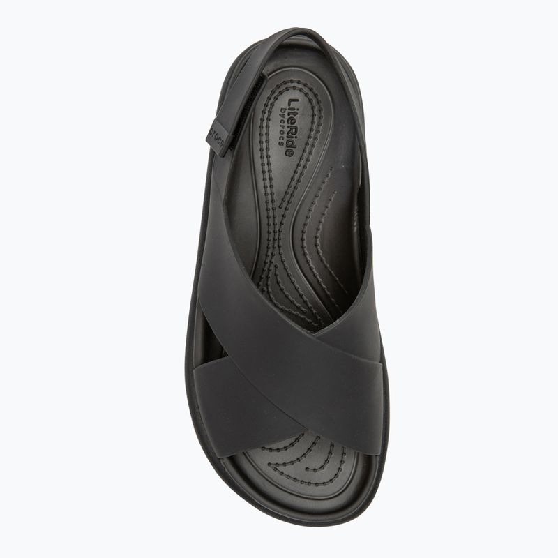 Dámske sandále Crocs Brooklyn Luxe Cross Strap black 5