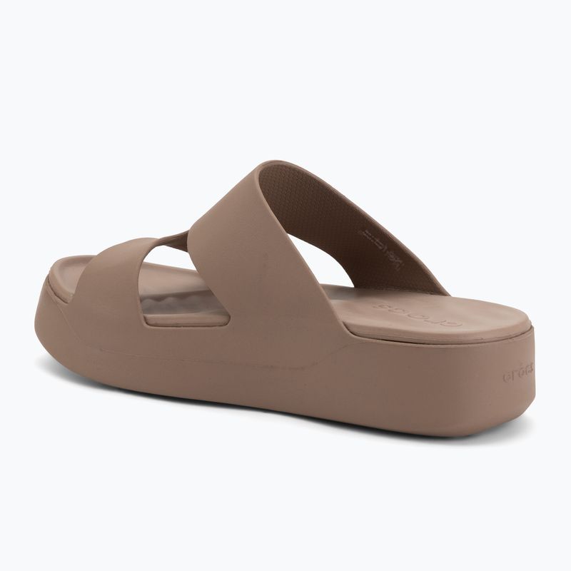 Dámske šľapky Crocs Gateway Platform H-Strap latte 3