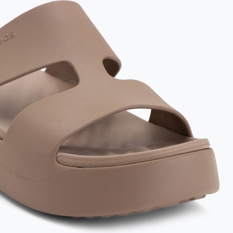 Dámske šľapky Crocs Gateway Platform H-Strap latte 7