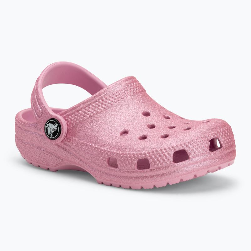 Detské nazúvaky Crocs Classic Glitter Clog Toddler pink tweed glitter 2
