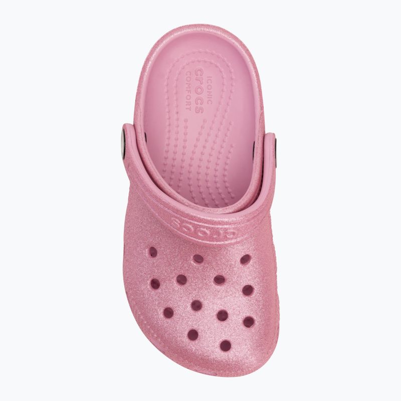 Detské nazúvaky Crocs Classic Glitter Clog Toddler pink tweed glitter 6